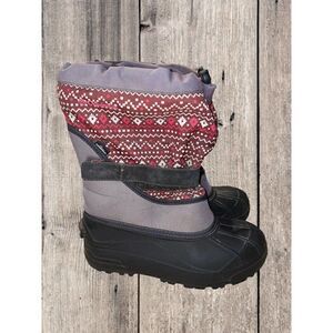 Columbia Winter Boots Big Kids Size 4 Lined Snowboard Snow Girls Pull On